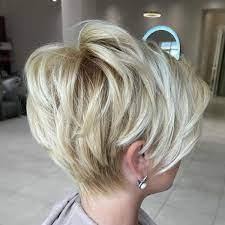 A layered pixie hairstyle