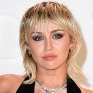 Miley Cyrus in a modern vibe haircut making sleek and edgy look