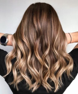 brunette / caramel love the slight color  Balayage hair, Hair color, Long  hair styles