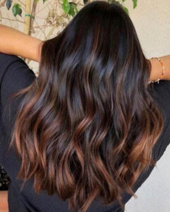 A brown ale hair color that looks stunning on any hair length
