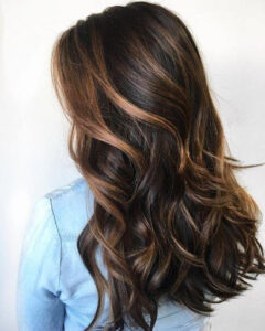 medium ash brown hair on asian