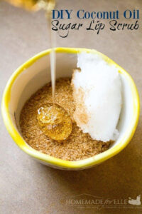 Brown sugar and coconut oil