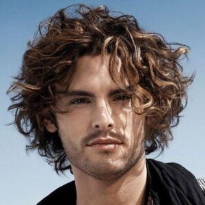 Wavy hair men