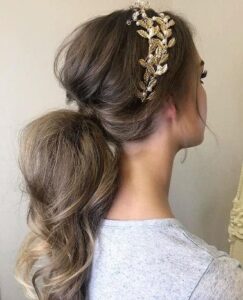 Headband ponytail