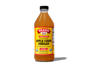 A bottle of apple cider vinegar