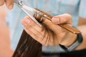 Trimming a hair